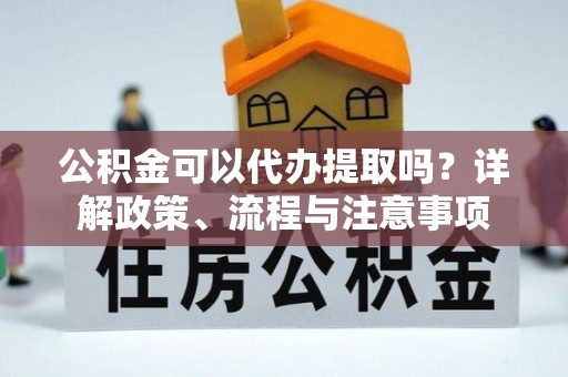 芦竹公积金可以代办提取吗？详解政策、流程与注意事项