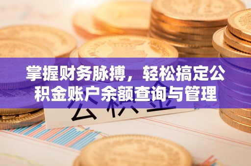 芦竹掌握财务脉搏，轻松搞定公积金账户余额查询与管理