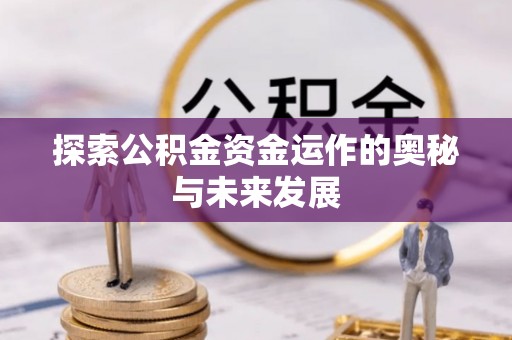 芦竹探索公积金资金运作的奥秘与未来发展